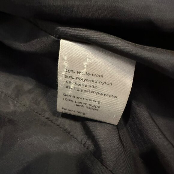 ✨Akris Women's Size US 4 Formal Elegant Wool-Blend Blazer Jacket Black✨ - Picture 8 of 9